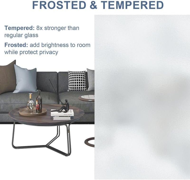 Solid‑Core 1‑Lite Frosted Glass Interior Door Slab