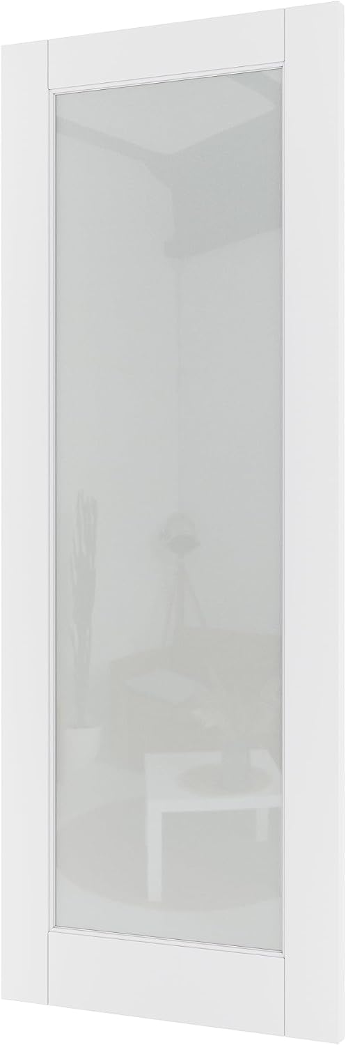 Solid‑Core 1‑Lite Frosted Glass Interior Door Slab
