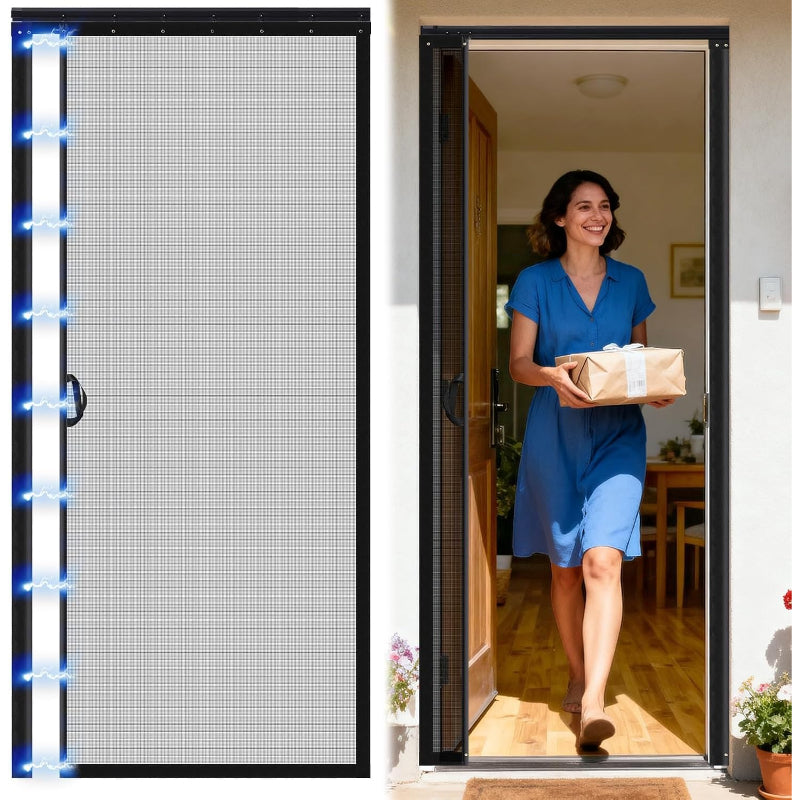 Retractable Pet‑Friendly Screen Door