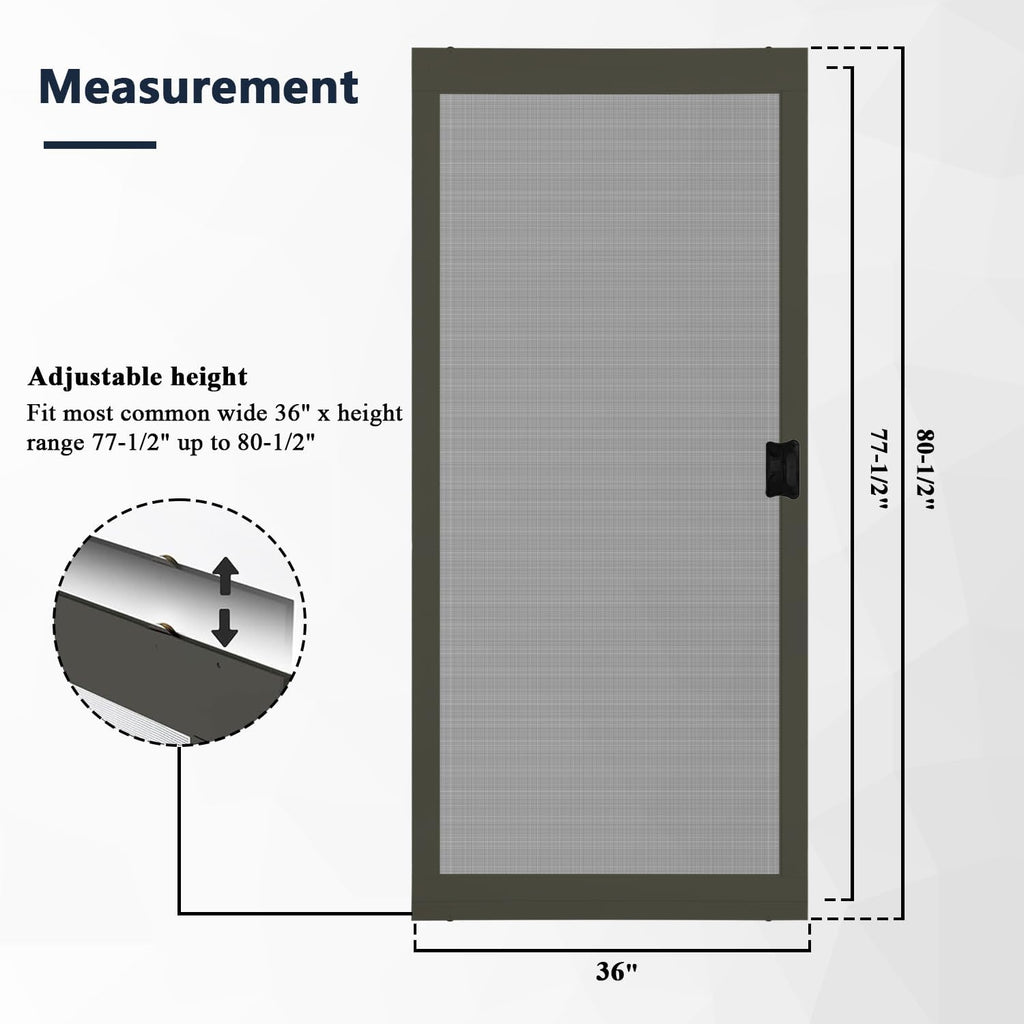 Heavy‑Duty Sliding Patio Screen Door Kit