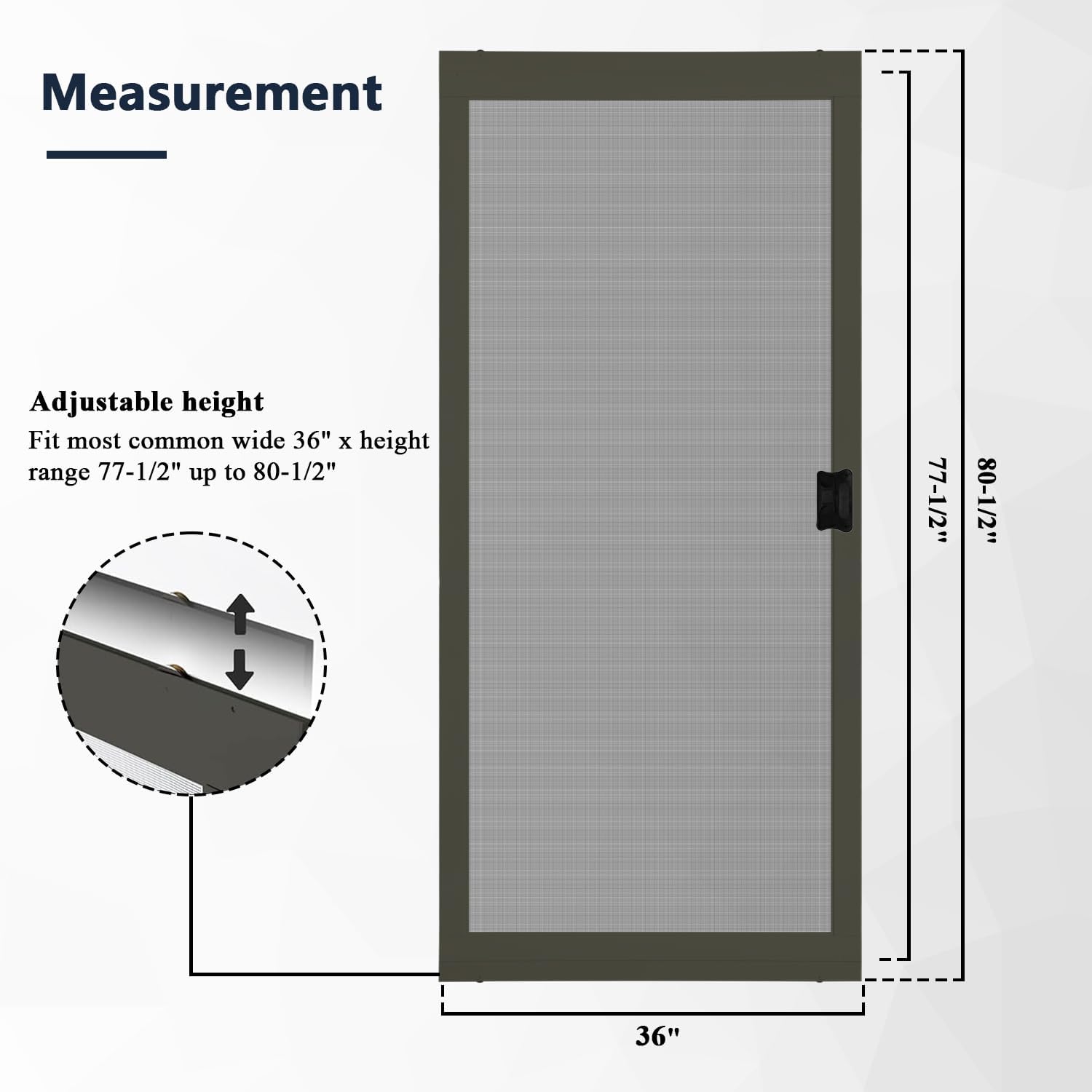 Heavy‑Duty Sliding Patio Screen Door Kit
