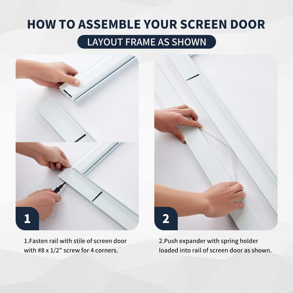 Heavy‑Duty Sliding Patio Screen Door Kit