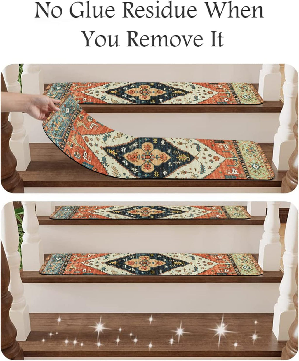 Non‑Slip Carpet Stair Treads