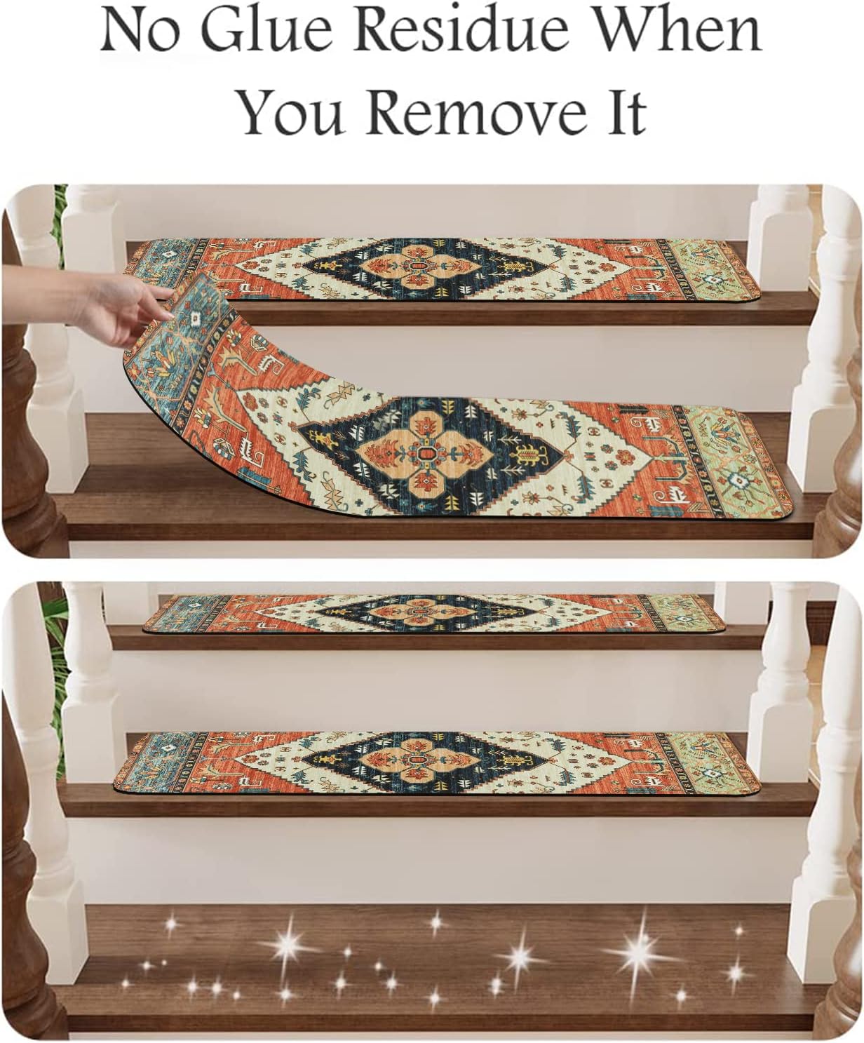 Non‑Slip Carpet Stair Treads