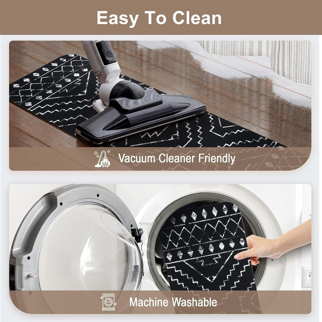 Boho Non‑Slip Washable Stair Treads