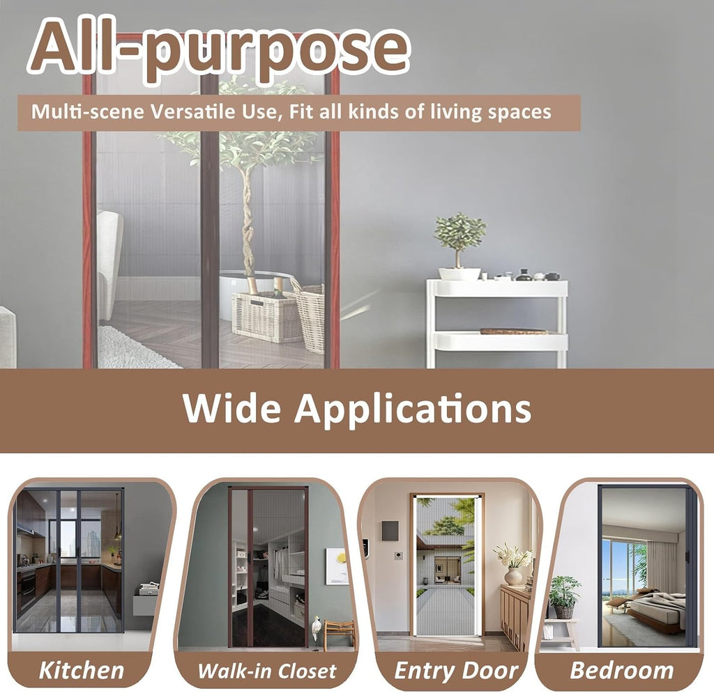 Retractable Folding Patio Screen Door