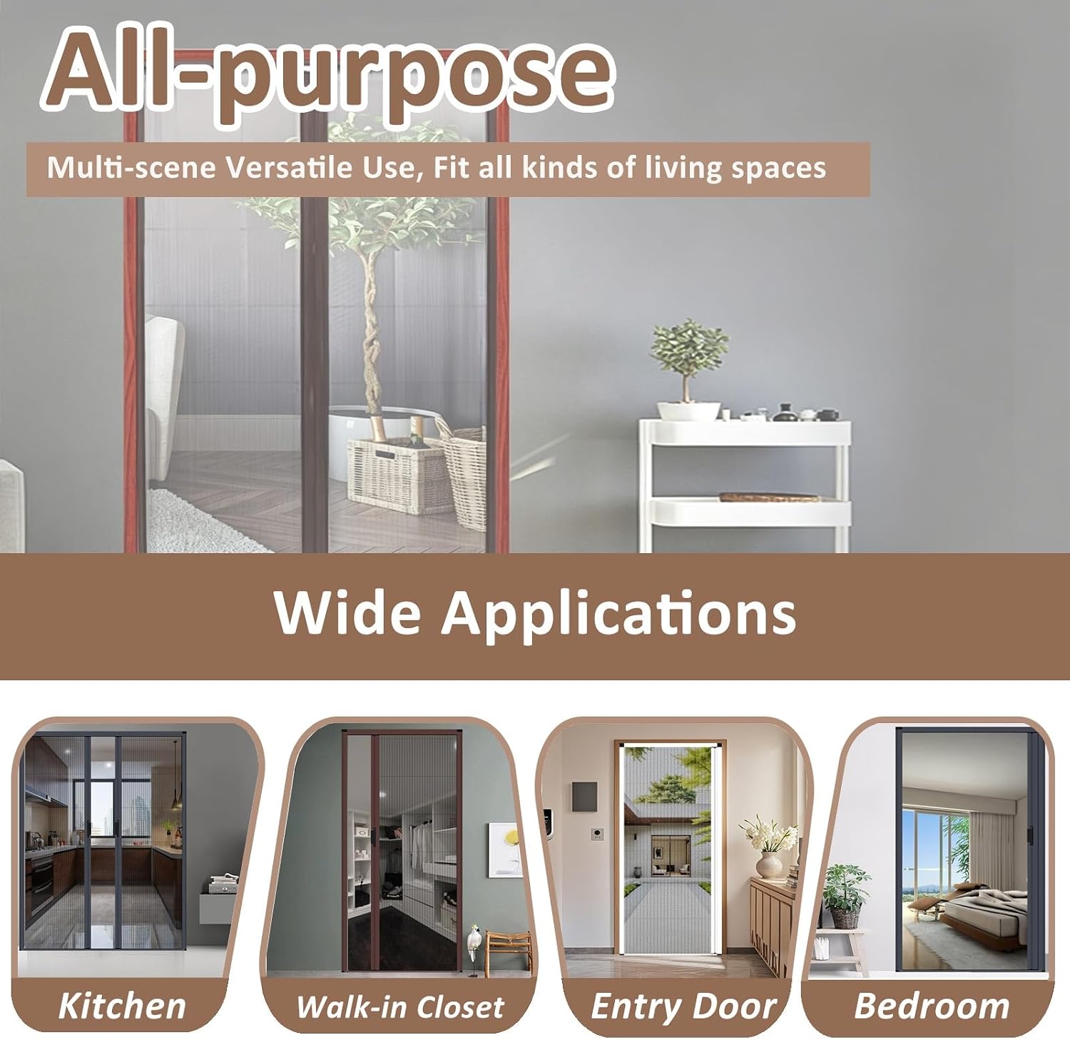 Retractable Folding Patio Screen Door