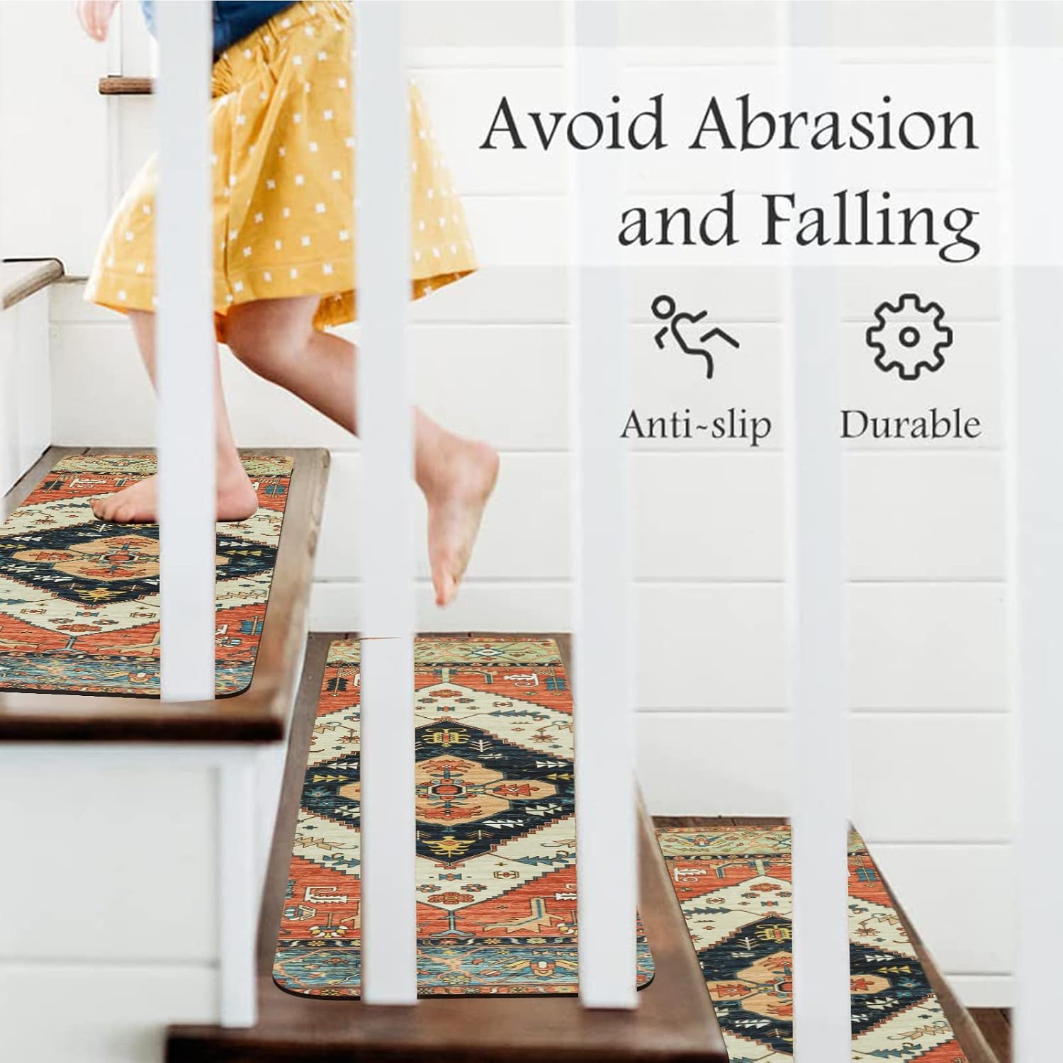 Non‑Slip Carpet Stair Treads