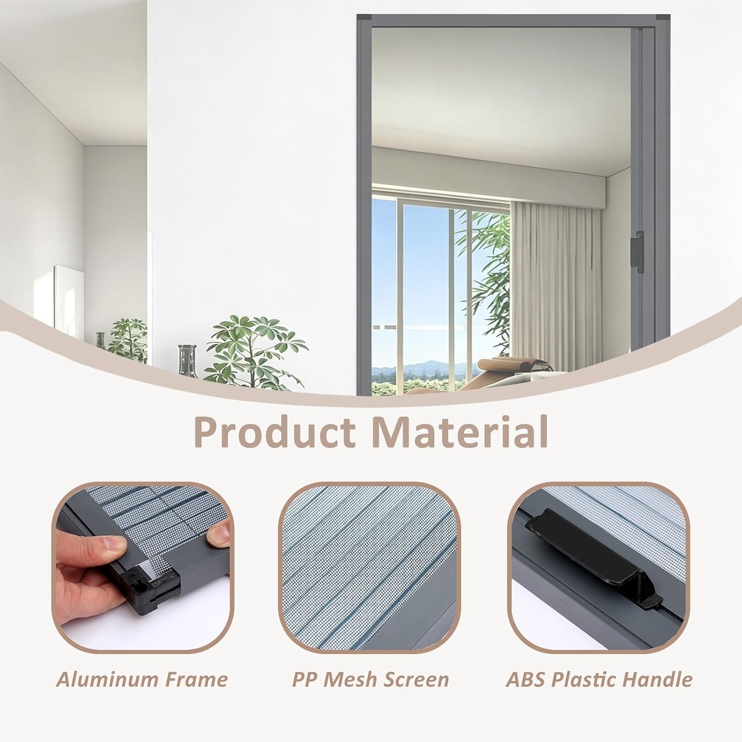 Retractable Folding Patio Screen Door