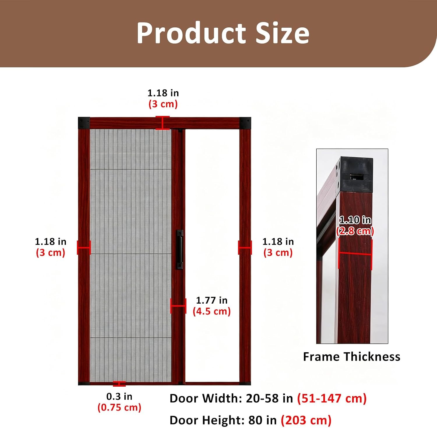 Retractable Folding Patio Screen Door