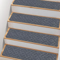 Peel‑and‑Stick Non‑Slip Stair Carpet Treads