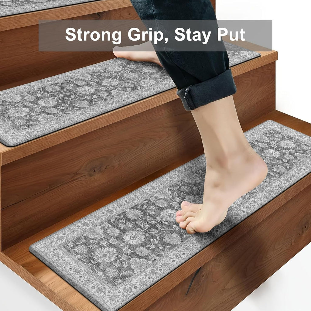 Extra Non‑Slip Indoor Stair Treads