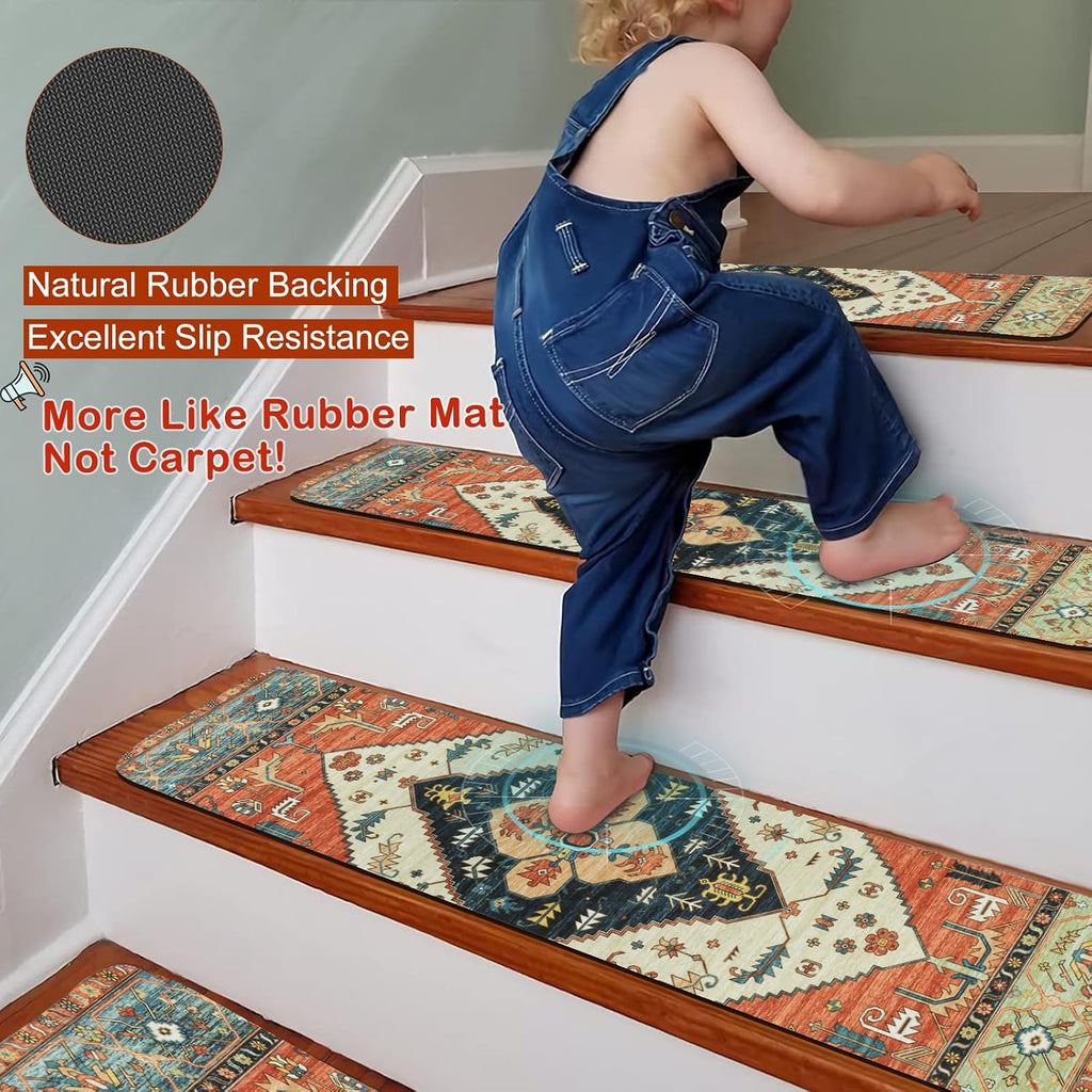 Non‑Slip Carpet Stair Treads
