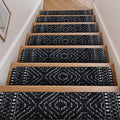 Boho Non‑Slip Washable Stair Treads