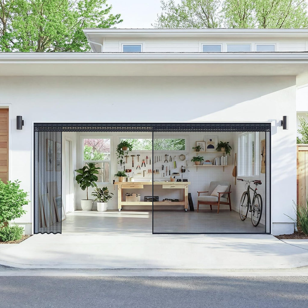 Magnetic Sliding Garage Screen Door