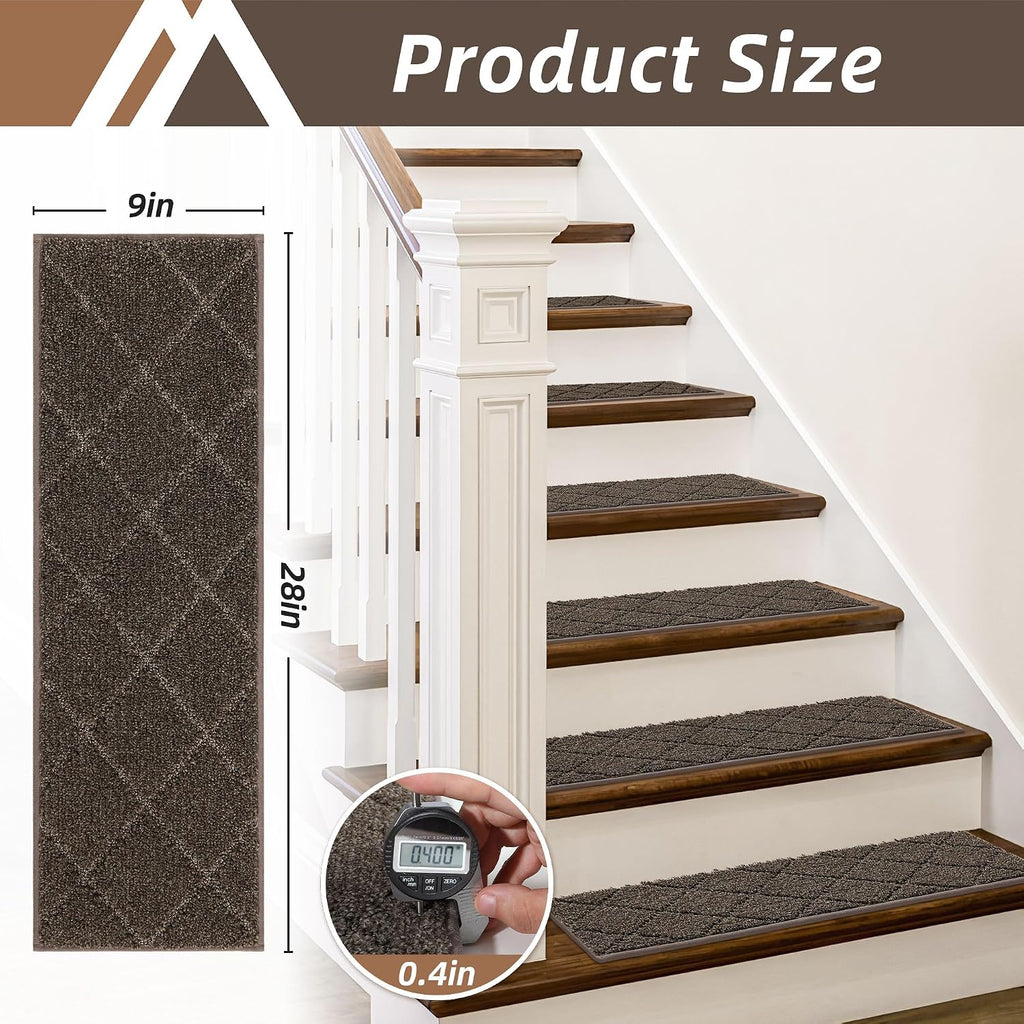 Non‑Slip Edging Carpet Stair Treads