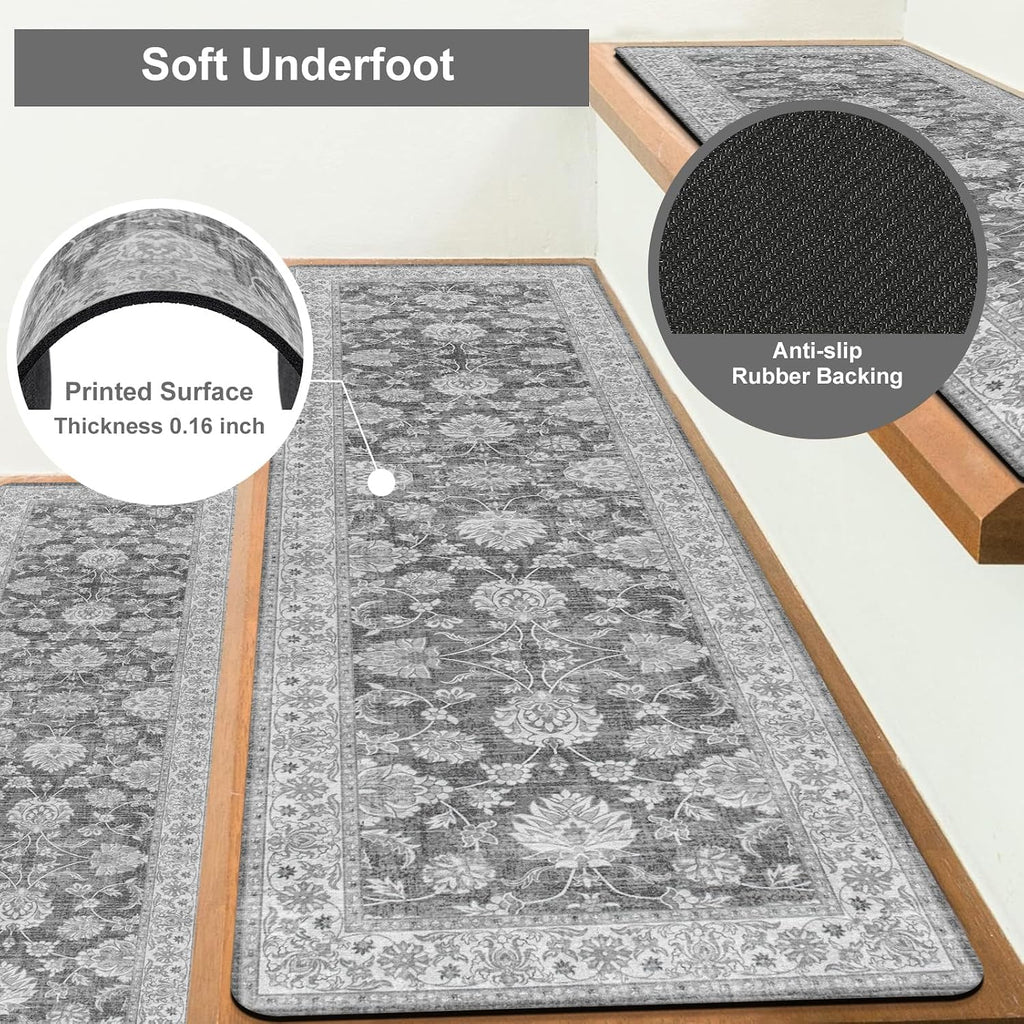 Extra Non‑Slip Indoor Stair Treads