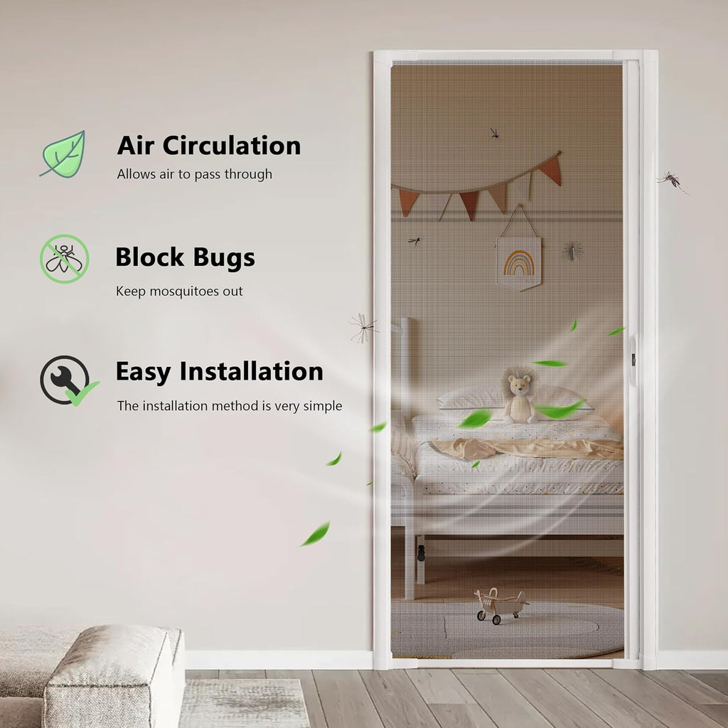 Heavy‑Duty Retractable Patio Screen Door
