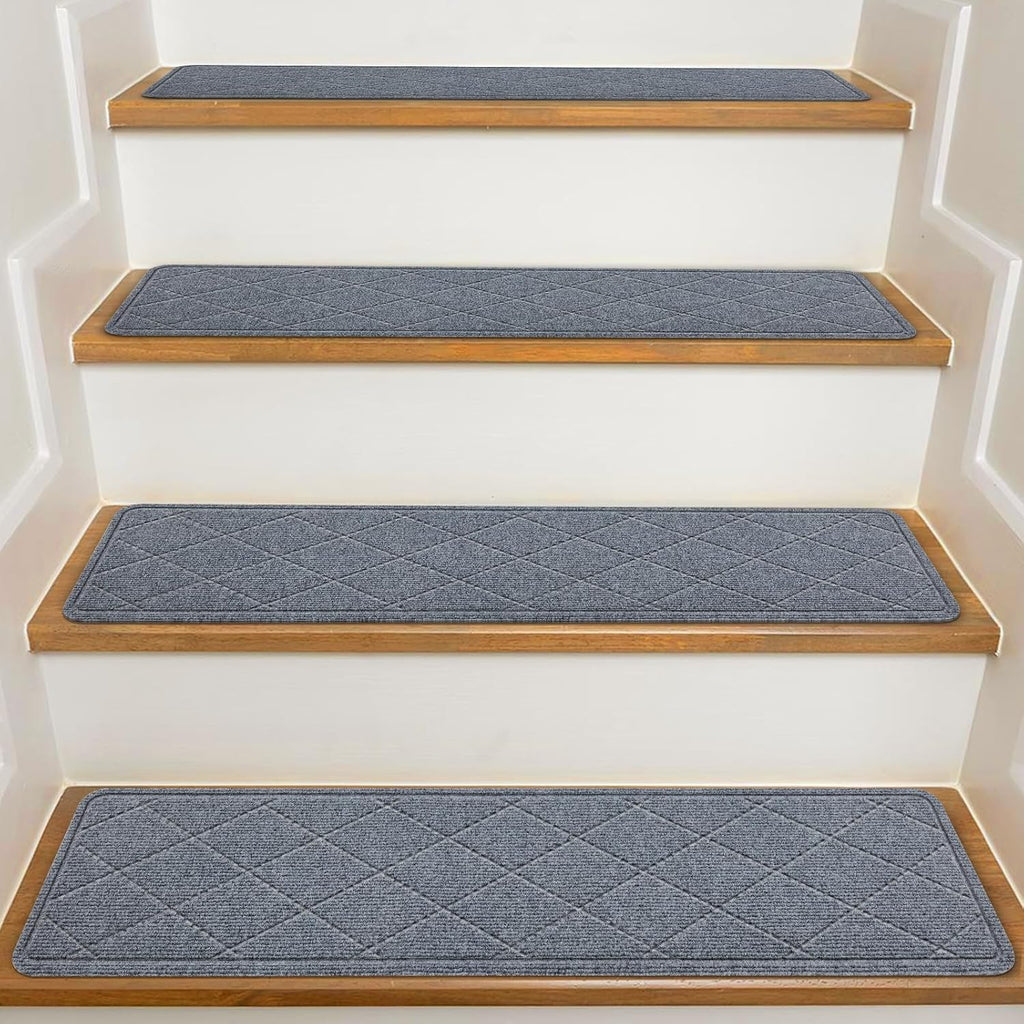 Reusable Adhesive Non‑Slip Carpet Stair Treads
