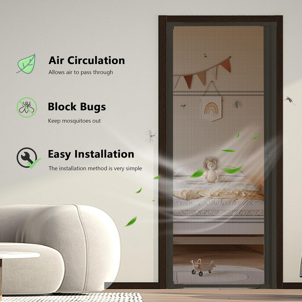 Heavy‑Duty Retractable Patio Screen Door