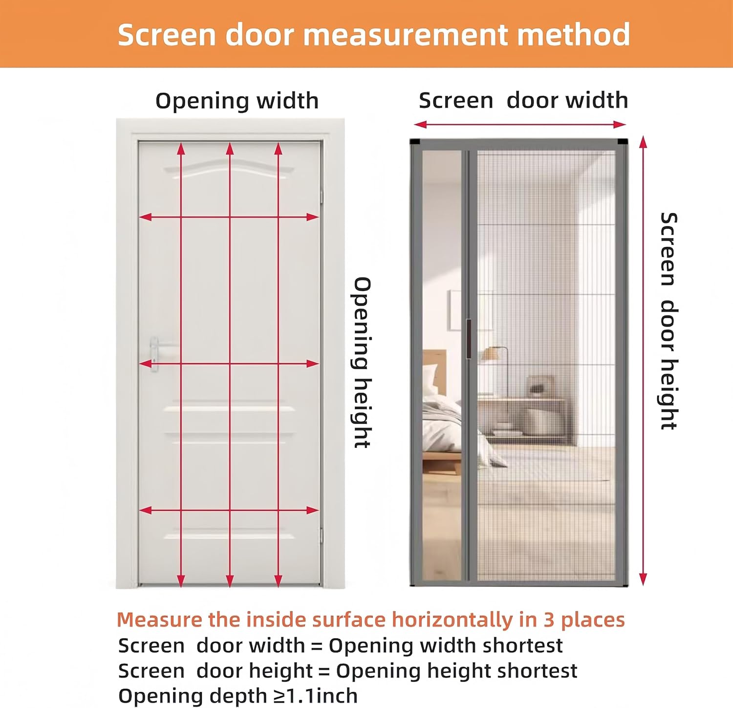 No‑Drilling Retractable Sliding Screen Door