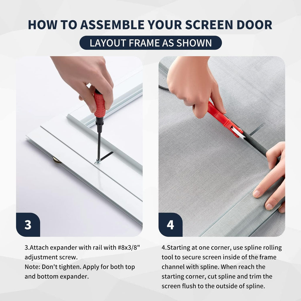 Heavy‑Duty Sliding Patio Screen Door Kit