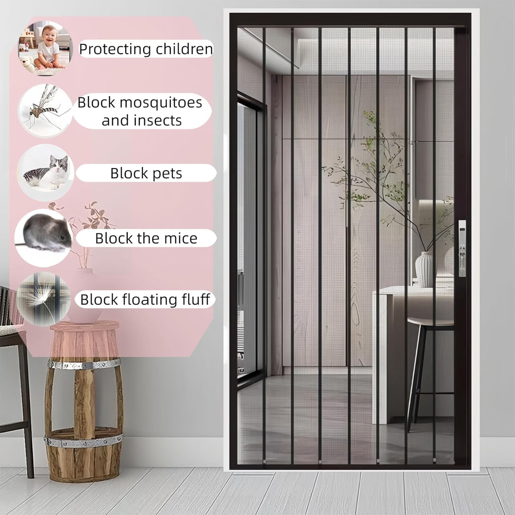 Heavy‑Duty Retractable Folding Screen Door