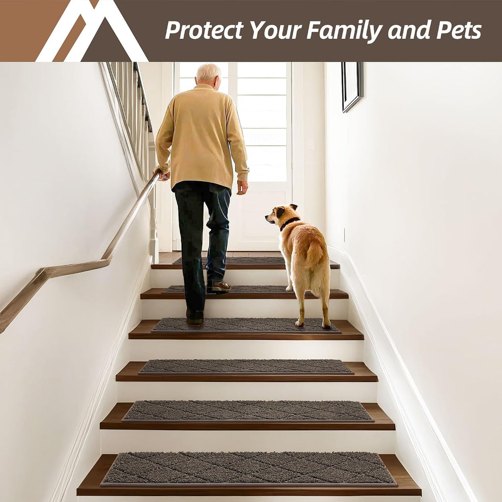 Non‑Slip Edging Carpet Stair Treads