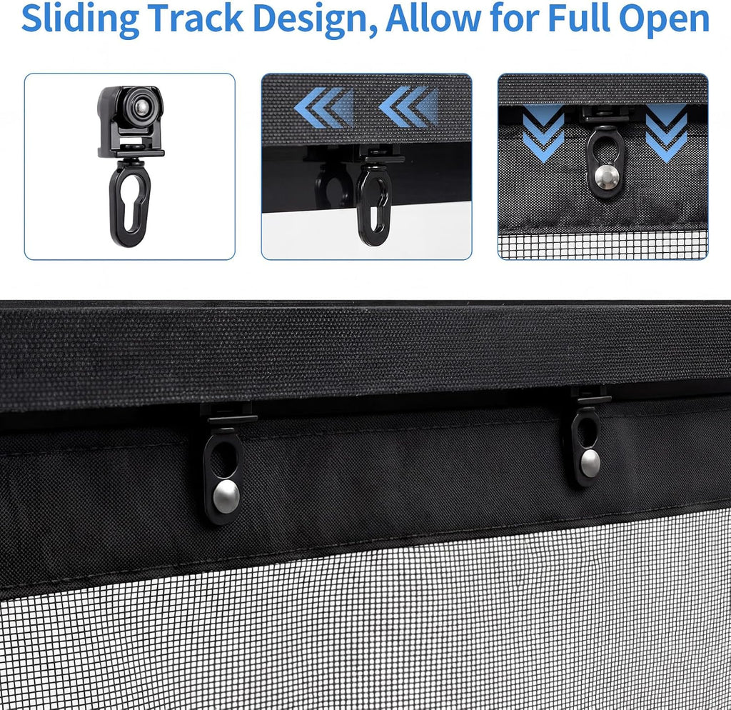 Magnetic Sliding Garage Screen Door