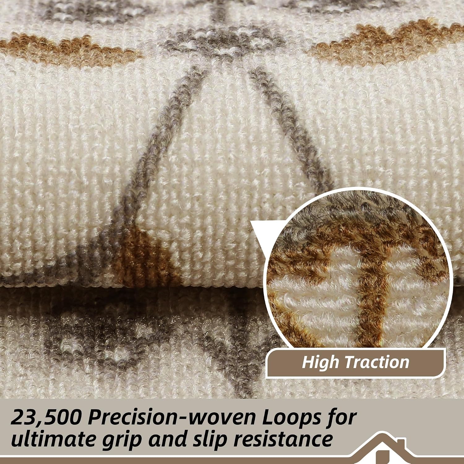 Non‑Slip Washable Carpet Stair Treads