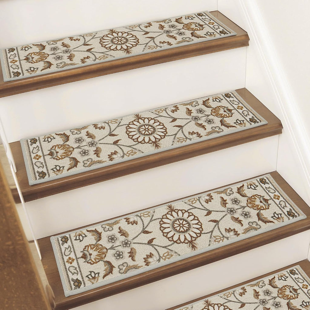 Non‑Slip Washable Carpet Stair Treads