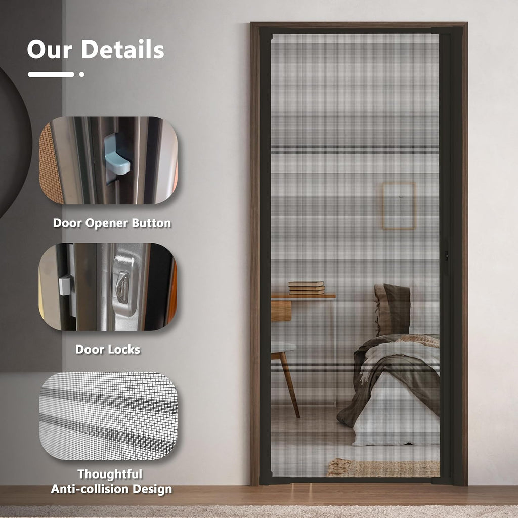 Heavy‑Duty Retractable Patio Screen Door