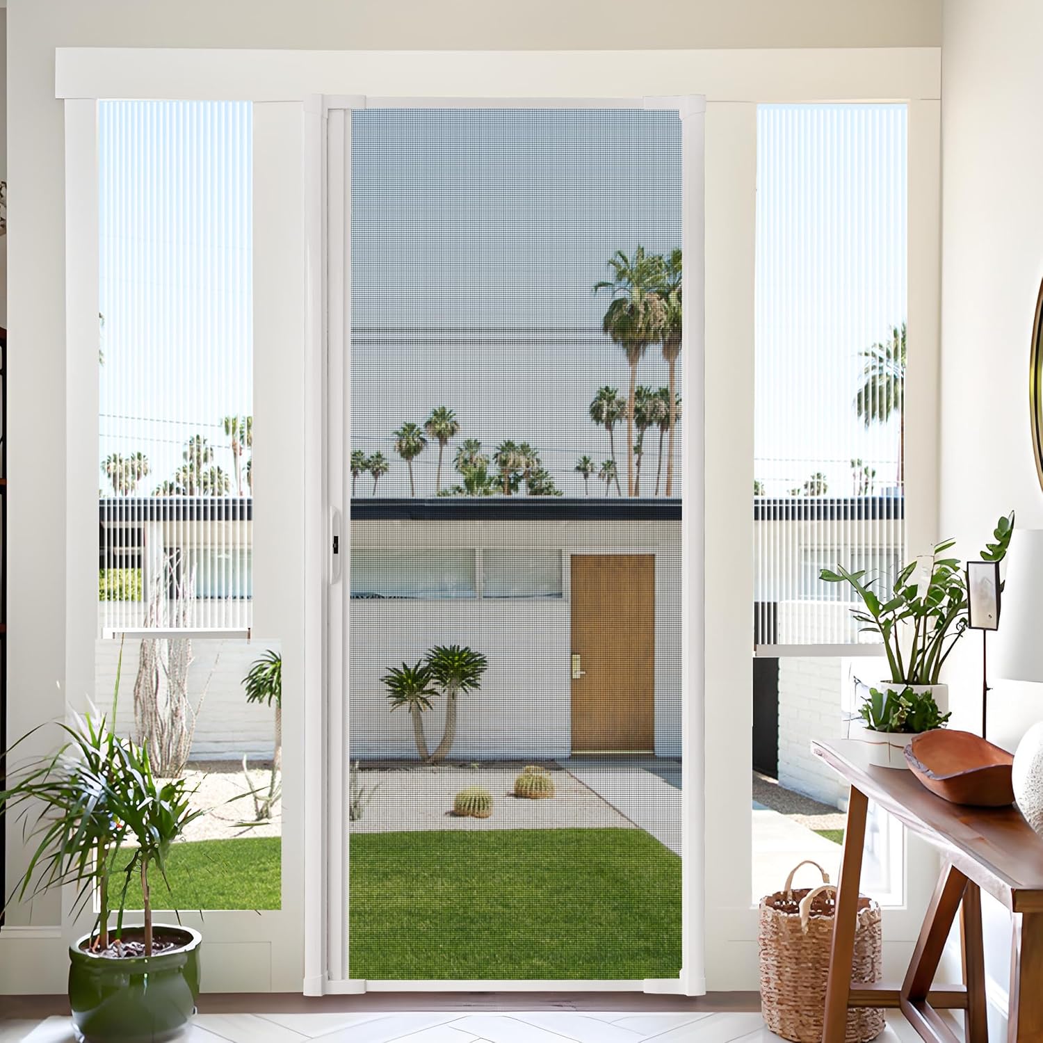 Heavy‑Duty Retractable Patio Screen Door