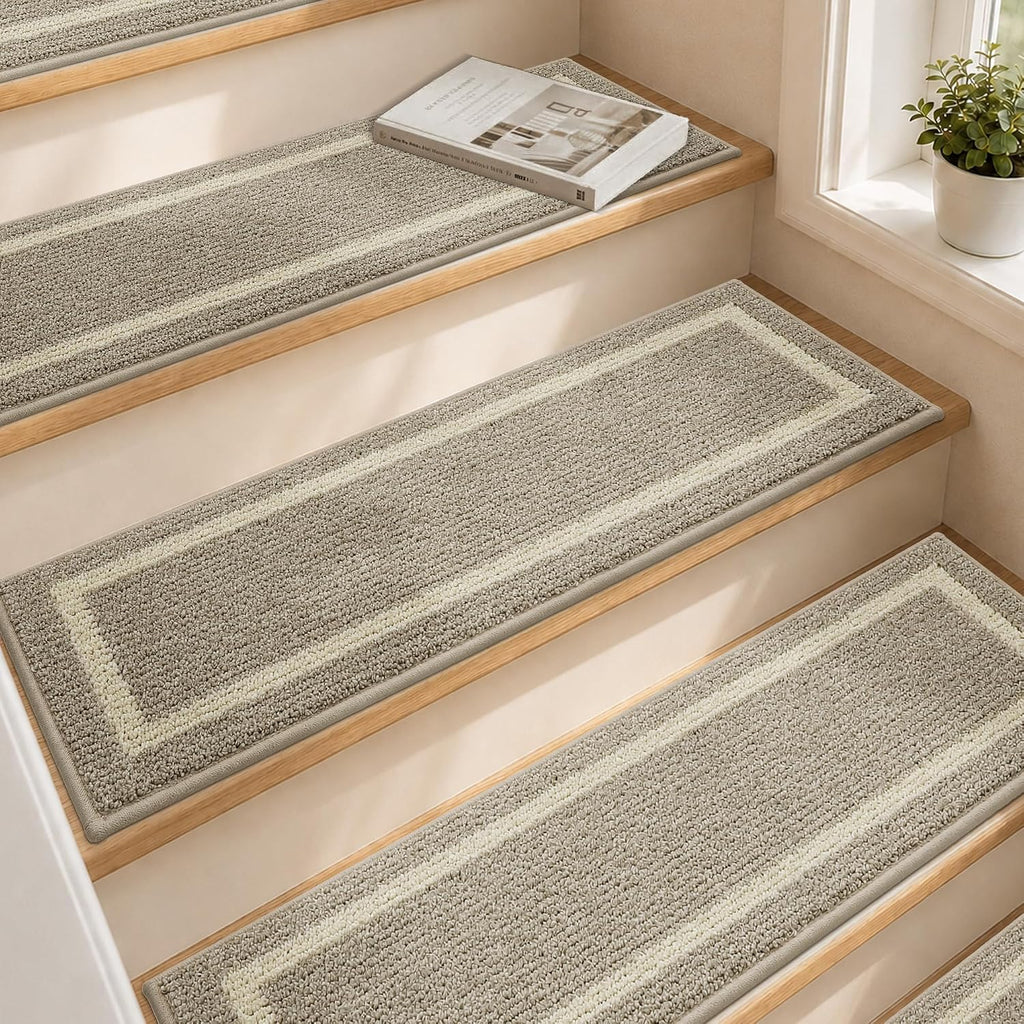 Non‑Slip Soft Carpet Stair Treads
