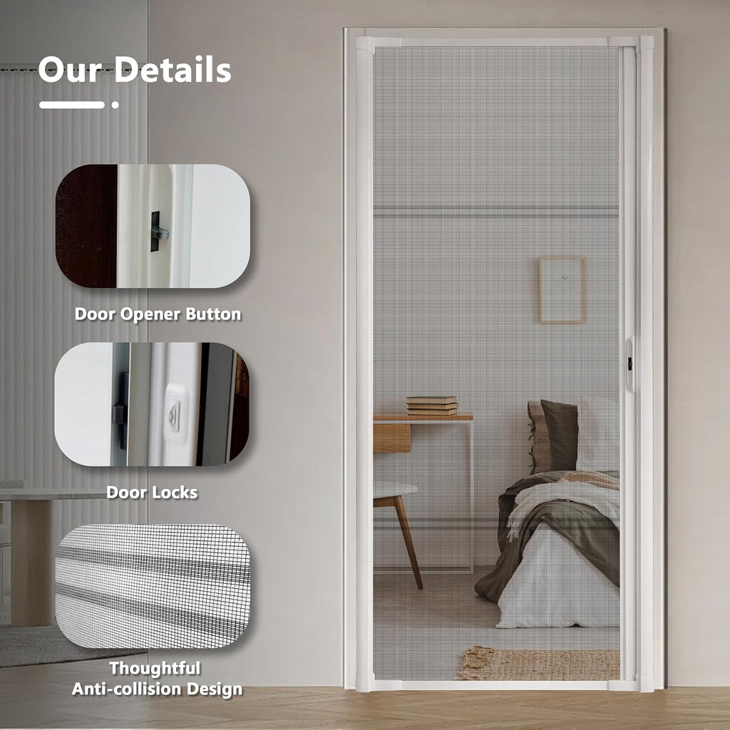 Heavy‑Duty Retractable Patio Screen Door