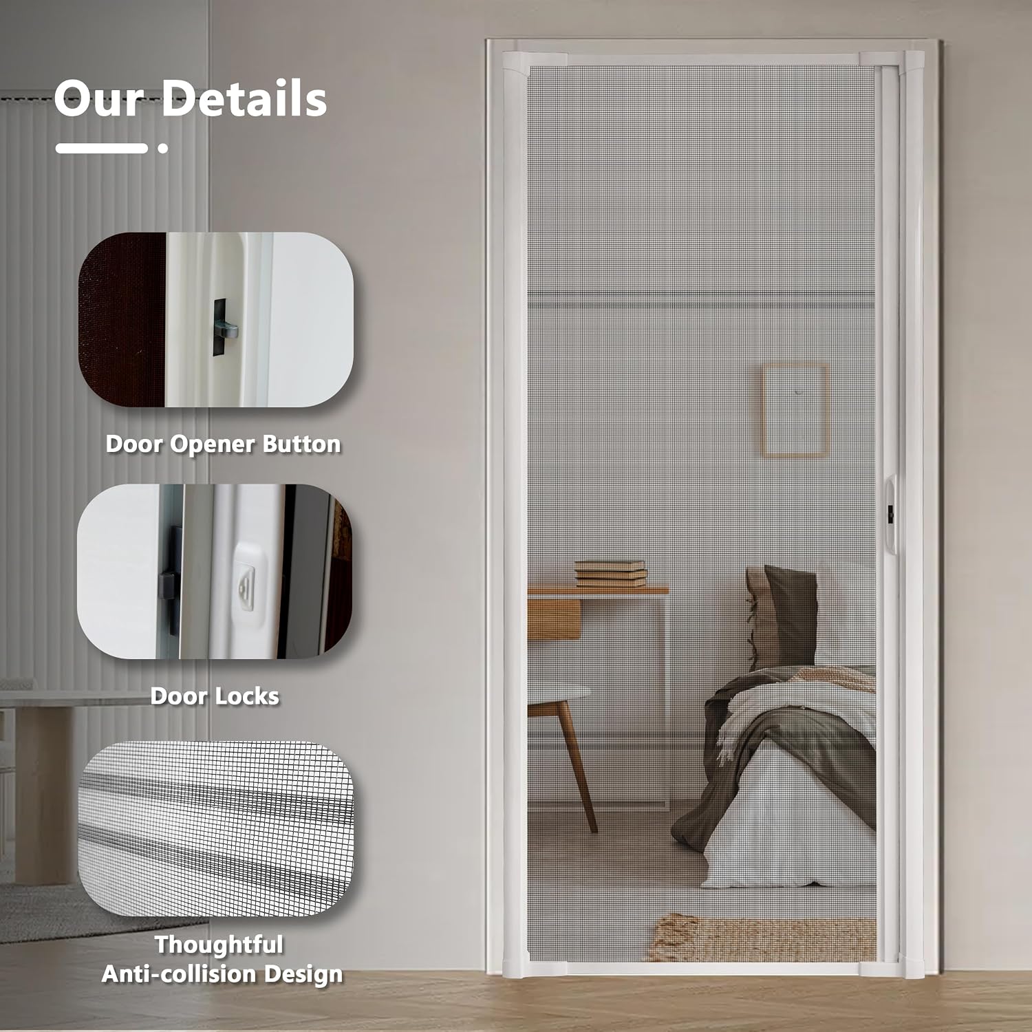 Heavy‑Duty Retractable Patio Screen Door