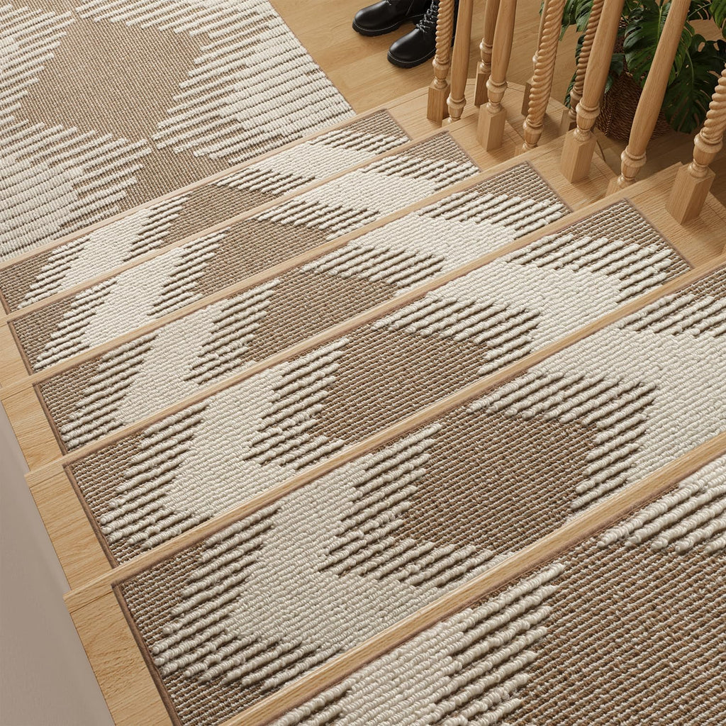 3D Peel‑and‑Stick Non‑Slip Stair Treads