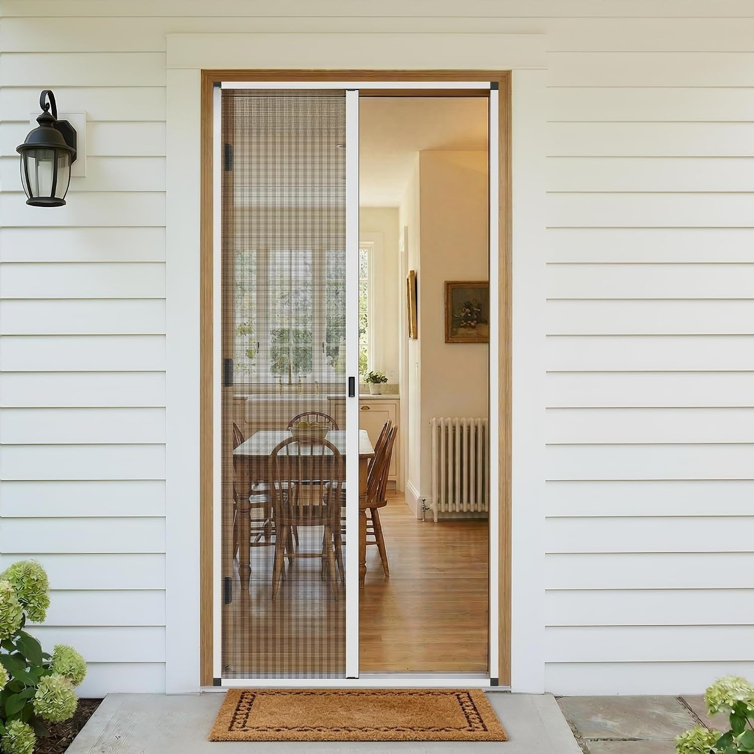 Retractable Aluminum Frame Screen Door